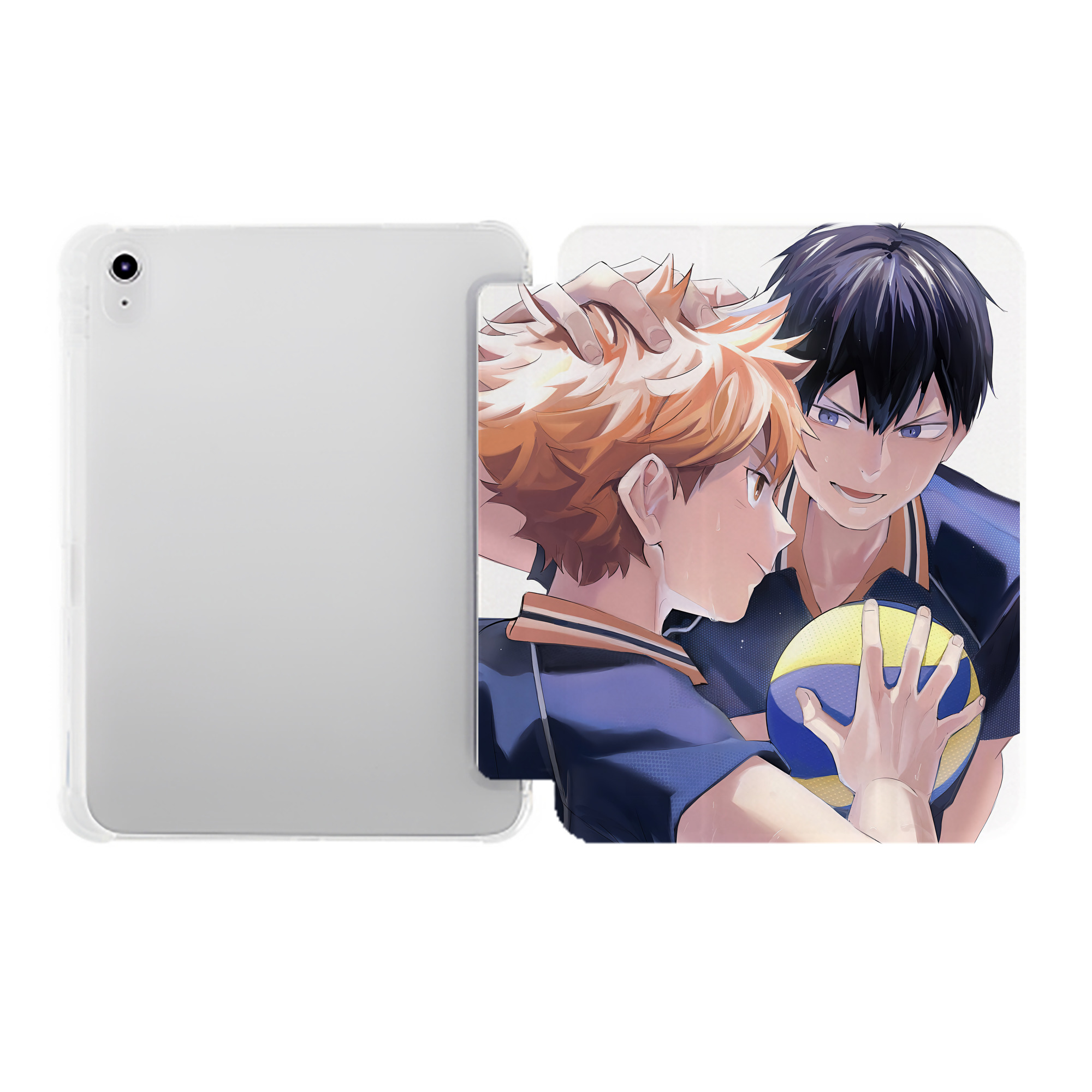（画像用） ハイキュー!! Haikyu!! IPad ケース ペン収納付き 三つ折りスタンド PUレザー×シリコン 対応機種9.5/10.5/10.9インチ